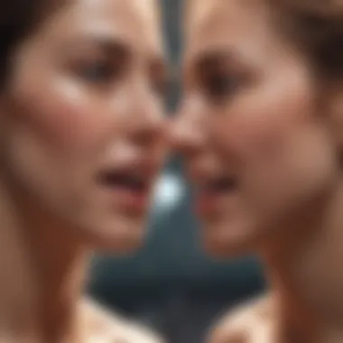 Abstract art depicting emotional connection