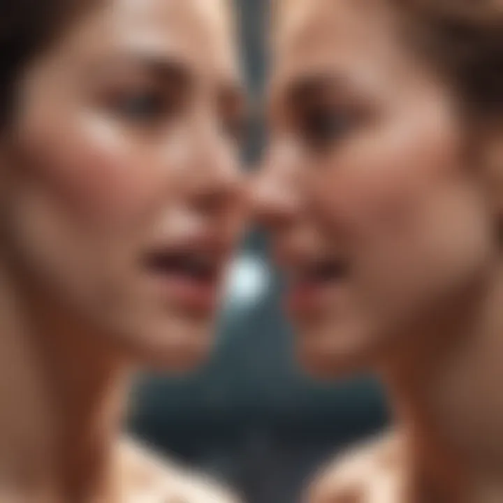 Abstract art depicting emotional connection