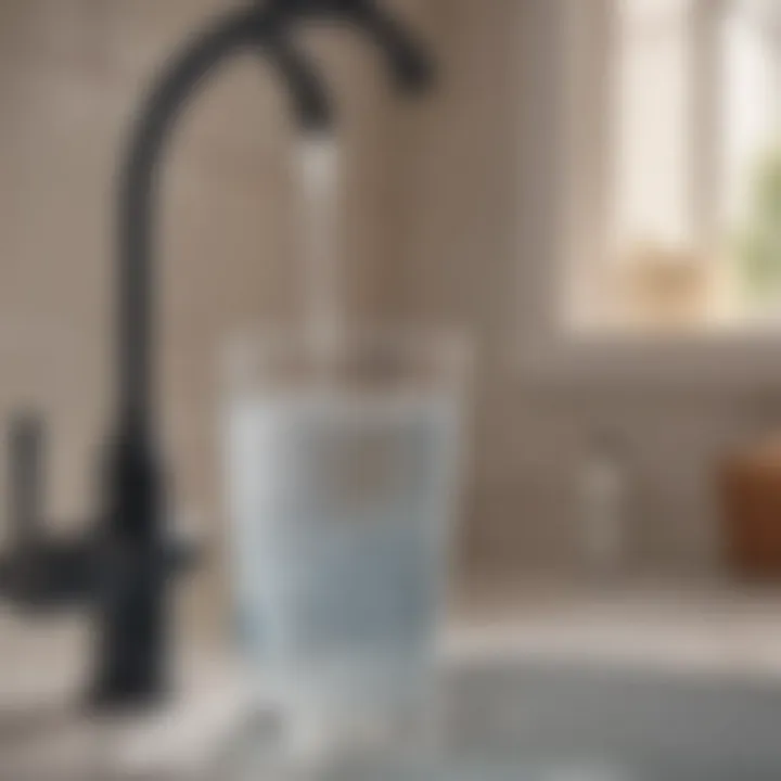 Illustration showing the benefits of using an under-sink water filter