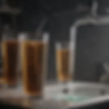 Chart comparing effectiveness of different water filtration methods
