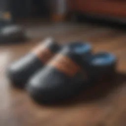 Innovative shock absorber slippers label