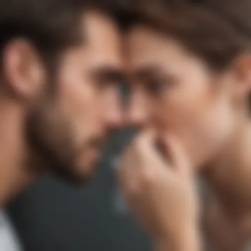 Illustration depicting a narcissist manipulating emotions