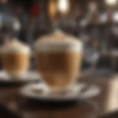 Elevating Coffee Experience with Artful Latte Creations Barista Perfecting Latte Art