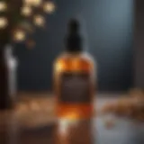 Luxurious Hair Growth Serum: A bottle of potent serum for hair growth