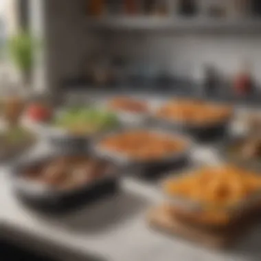 Meal Prep for the Two Meals a Day Diet A cozy kitchen scene with meal prep containers filled with wholesome meals ready for the week.