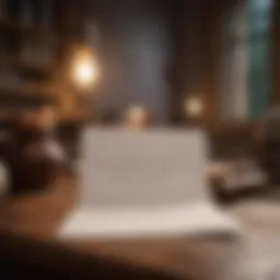 A cozy setting with a handwritten love letter