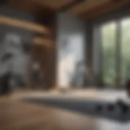 Modern home gym setup