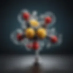 An illustration depicting the molecular structure of GABA