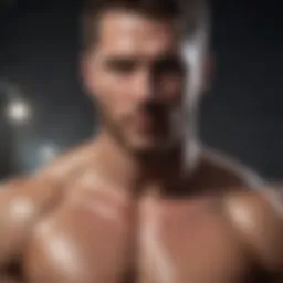 Sculpted physique symbolizing strength and vitality