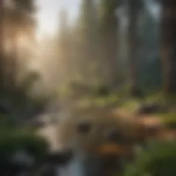 A serene landscape representing holistic wellness