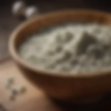 Gentle Exfoliating Scrub for Smooth Skin Natural exfoliating scrub ingredients in wooden bowl