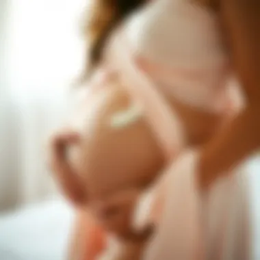 Serene Pregnancy Moments A serene moment of pregnancy with belly cream