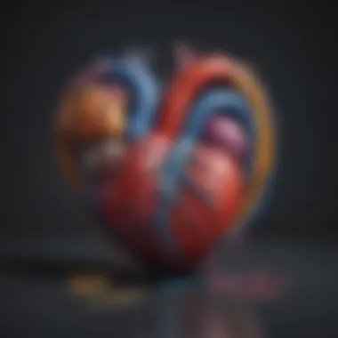 Illustration of a heart being mended with colorful threads symbolizing healing