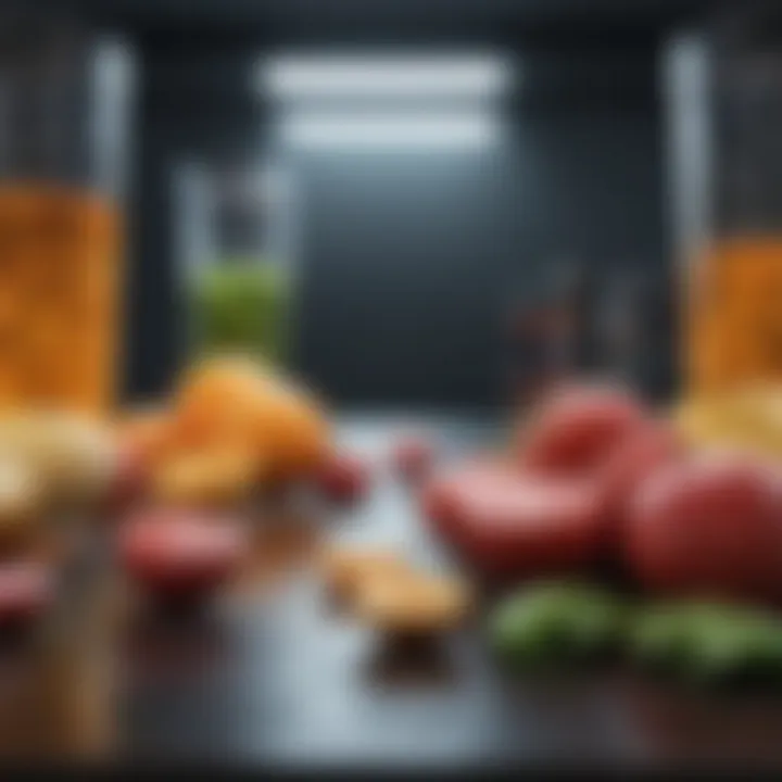 Graphic depicting the intersection of nutrition and technology