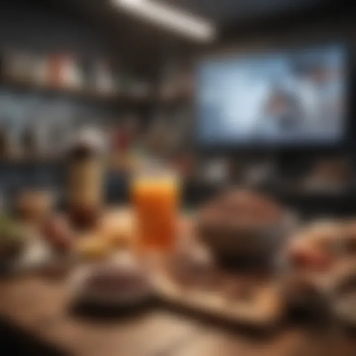 A classroom setting focused on nutrition education