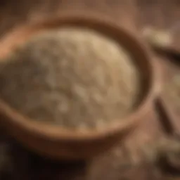 Nutrient-dense hemp seeds in a rustic wooden bowl
