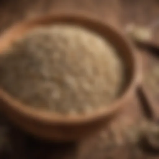 Nutrient-dense hemp seeds in a rustic wooden bowl