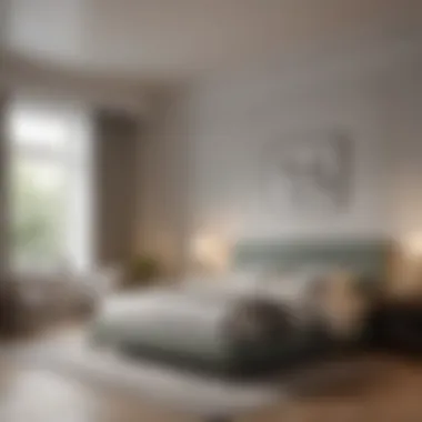 Tranquil Bedroom Design Elegant bedroom featuring optimal bed placement for tranquility