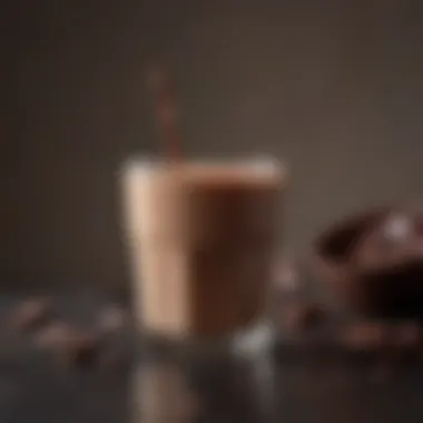Recovery-Boosting Chocolate Milk Glass of chocolate milk for muscle recovery