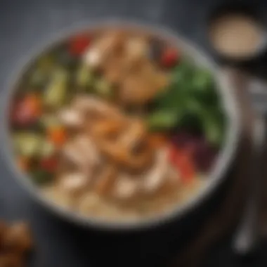 Protein-Rich Pre-Workout Meal Bowl of quinoa with grilled chicken and vegetables