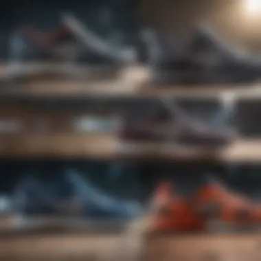 Comparison of Running Shoe Designs A side-by-side comparison of different shoe designs