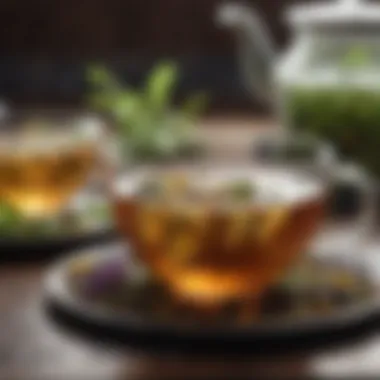 Herbal tea assortment for gut health