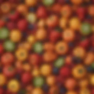 A colorful assortment of fertility-enhancing fruits and vegetables