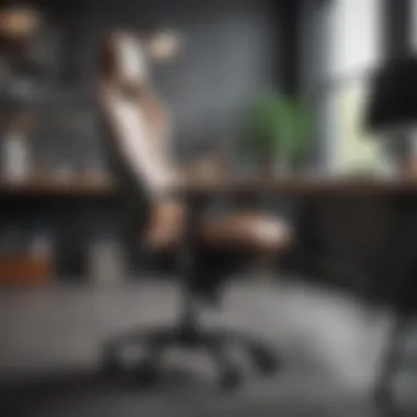 Modern Ergonomic Office Chair Ergonomic chair in modern small office space