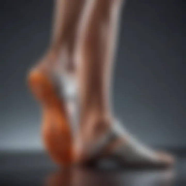 Infographic showcasing statistics on foot health and orthotic shoe effectiveness