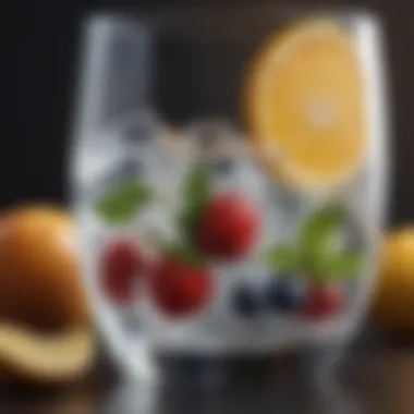 Hydration Harmony: Infused Water for Skin Vitality A refreshing glass of water infused with herbs and fruits