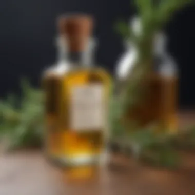 Elegant Glass Bottle of Premium Rosemary Oil