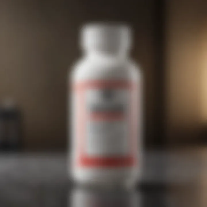 Probiotic Supplement Bottle Illustration