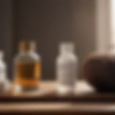 Pharmaceutical Solutions for Hair Loss Pharmaceutical solutions for hair loss displayed on a table.