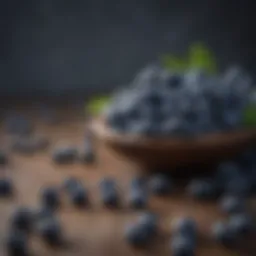 A vibrant assortment of blueberries showcasing their antioxidant properties.