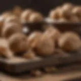 Nutrient-rich walnuts in a rustic setting