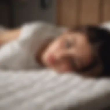 Enhancing Sleep Quality with Slumber Cloud User enjoying restful sleep on a cooling mattress pad
