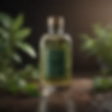 Luxurious Botanical Extracts Luxurious botanical extracts in a sleek bottle