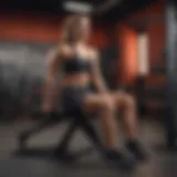 Sculpted physique on Bowflex Weight Bench