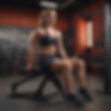 Sculpted physique on Bowflex Weight Bench