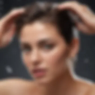Proper Application Techniques for Dandruff Shampoos Person applying shampoo to their scalp