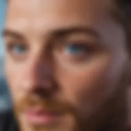 Close-up view of Skyn Iceland eye patches on a smooth surface