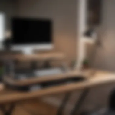 Elevate your Home Office with a Sleek and Minimalist Standing Desk Sleek and Minimalist Standing Desk