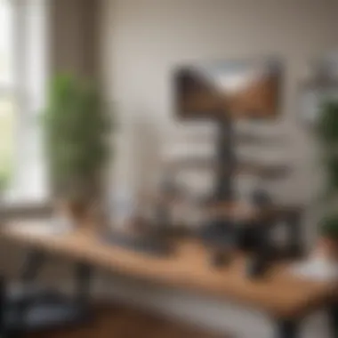 Organize Your Home Office with a Smart Standing Desk featuring Built-in Storage Smart Standing Desk with Built-in Storage