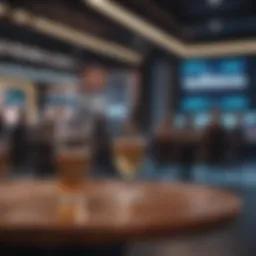 Sophisticated networking event illustration