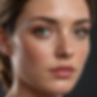 Before and after images highlighting the effects of a clinical treatment on blemishes