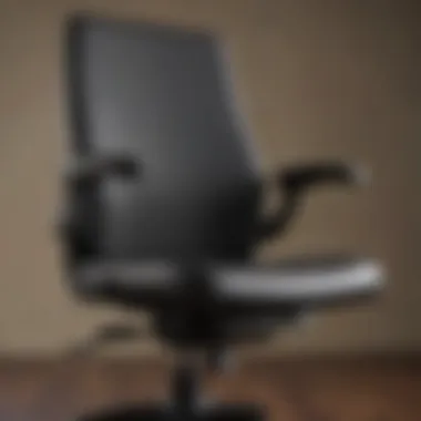 Swivel mechanism on a computer chair for easy movement