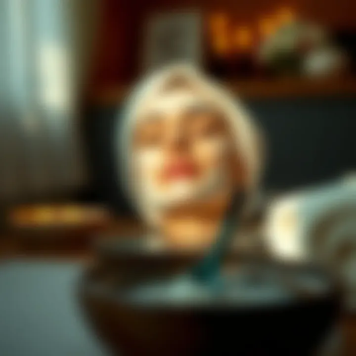 A serene exfoliation routine setup