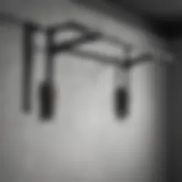 High-quality tension pull-up bar mounted on a wall