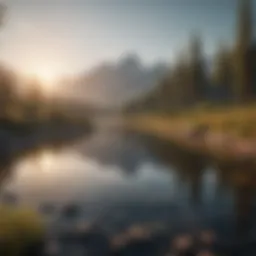 A serene landscape symbolizing inner peace and forgiveness