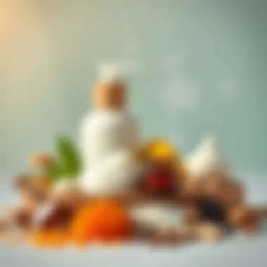 Variety of natural ingredients commonly found in heavy moisturizers